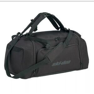 Ski-Doo Black Duffle Gear Backpack Multi Pockets 100% Polyester NWT